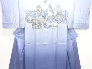 アンティーク　茶道具模様男物長襦袢